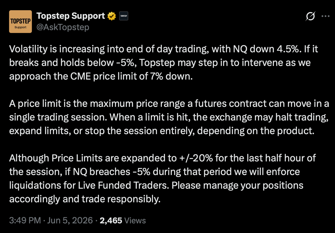 TopstepNQlimit